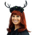 Black Rose Antler Headband