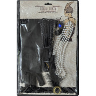 Black Flapper Costume Kit Black Flapper Costume Kit