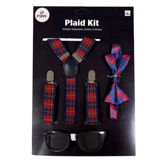 Red Plaid Nerd Kit