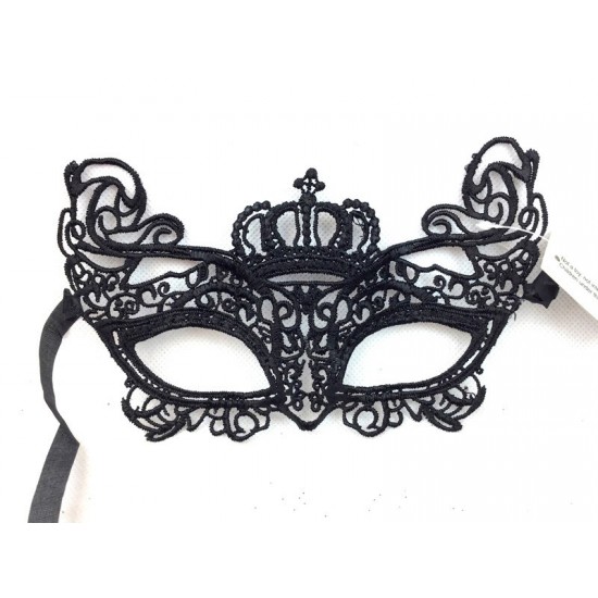 Black Royal Crown Lace Mask Black Royal Crown Lace Mask