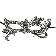 Black Bat Lace Mask
