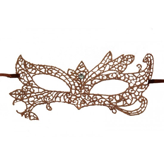Brown Bat Lace Mask