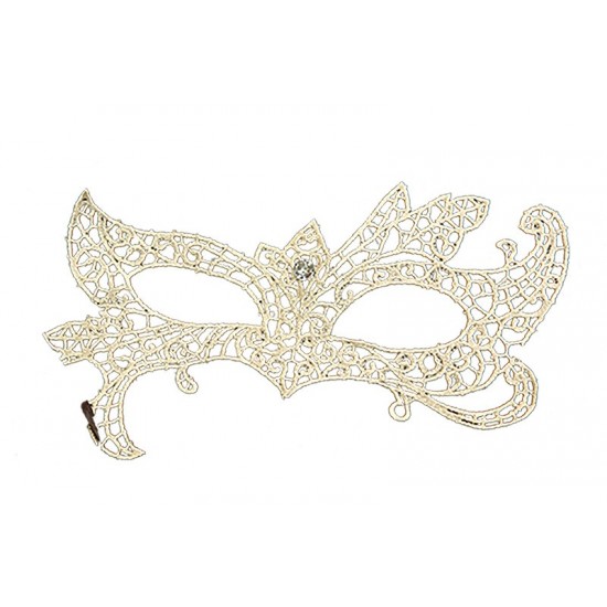 Ivory Bat Lace Mask