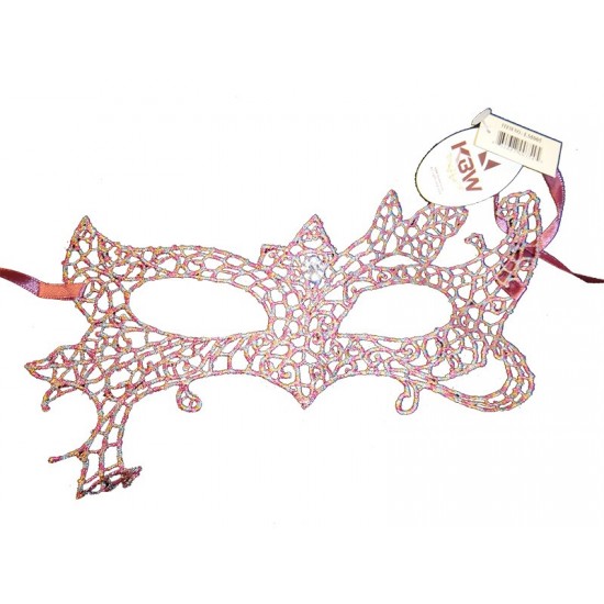 Pastel Rainbow Bat Lace Mask