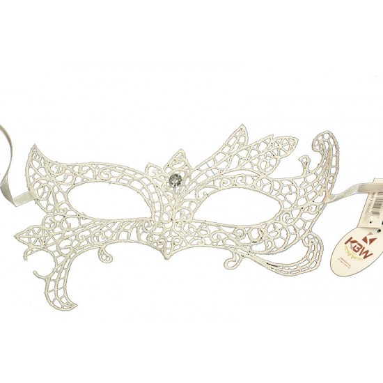 White Bat Lace Mask