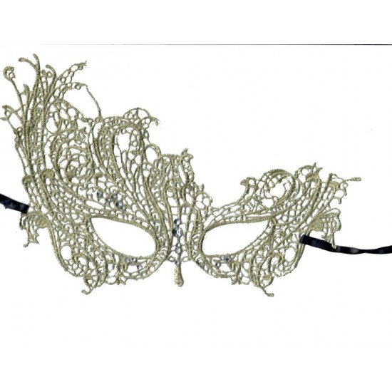 Gold Swan Lace Mask