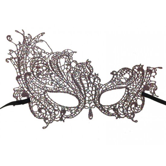 Rainbow Swan Lace Mask