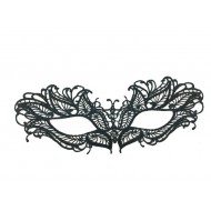 Grey Butterfly Lace Mask