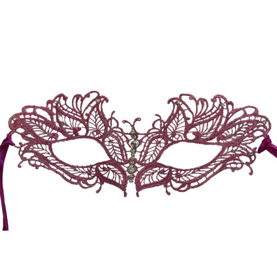 Light Purple Butterfly Lace Mask