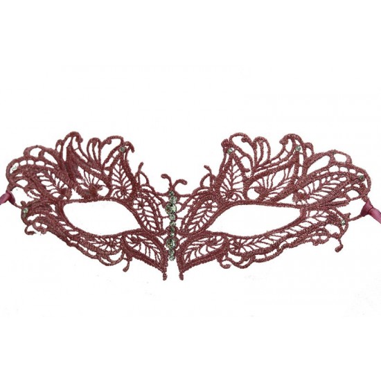 Purple Butterfly Lace Mask