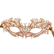 Rose Gold Butterfly Lace Mask