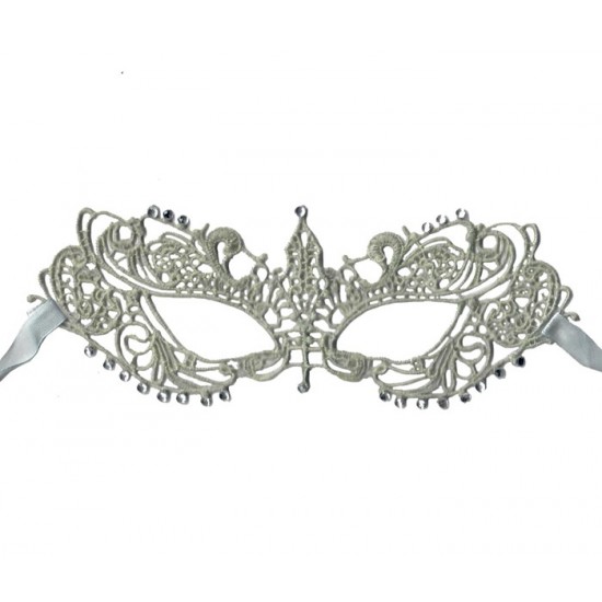 Ash Gray Crown Lace Mask Ash Gray Crown Lace Mask