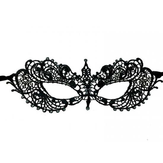 Black Crown Lace Mask Black Crown Lace Mask