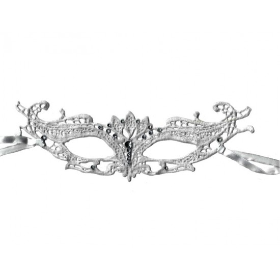White Floral Lace Mask White Floral Lace Mask