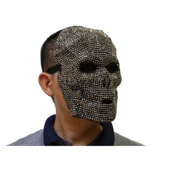 Silver Rhinestone Skull Mask Silver Rhinestone Skull Mask