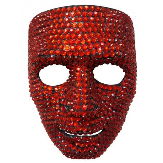 Red Rhinestone Mask Red Rhinestone Mask