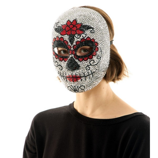 Day of the Dead Rhinestone Mask Day of the Dead Rhinestone Mask