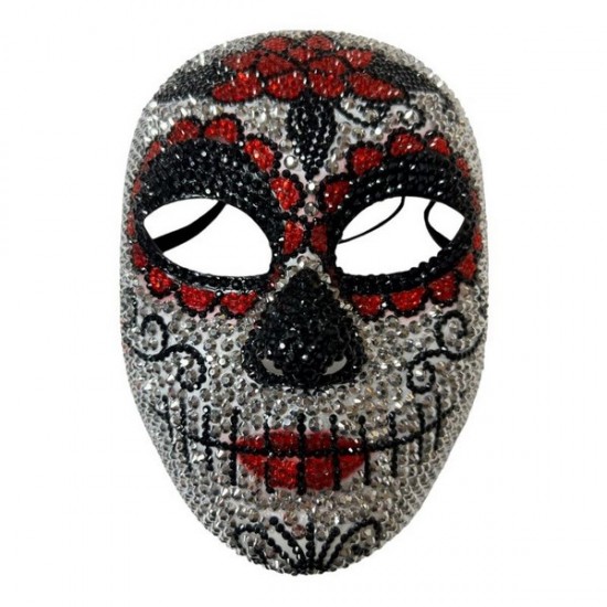 Day of the Dead Rhinestone Mask Day of the Dead Rhinestone Mask