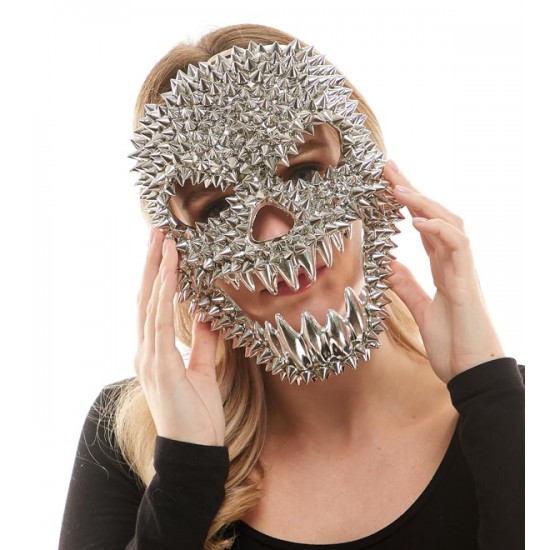 Silver Spikes Monster Face Mask Silver Spikes Monster Face Mask