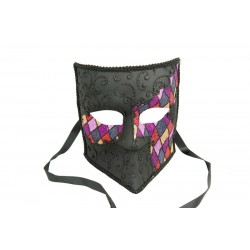 Black Bauta Masquerade Mask
