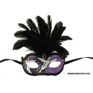 Purple Ghost Masquerade Mask