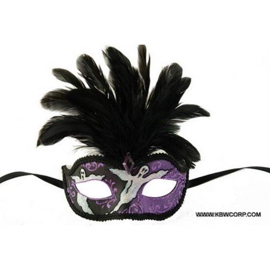 Purple Ghost Masquerade Mask