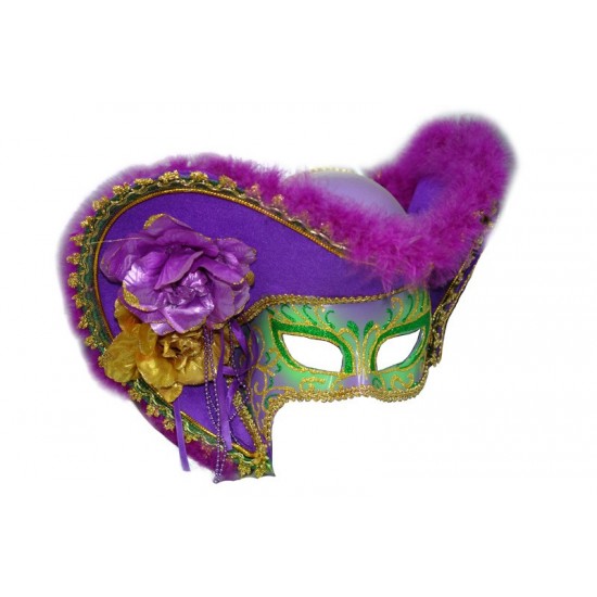 Mardi Gras Lady Pirate Wearable Mask Mardi Gras Lady Pirate Wearable Mask