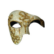 Gold Black Baroque Phantom Mask Gold Black Baroque Phantom Mask