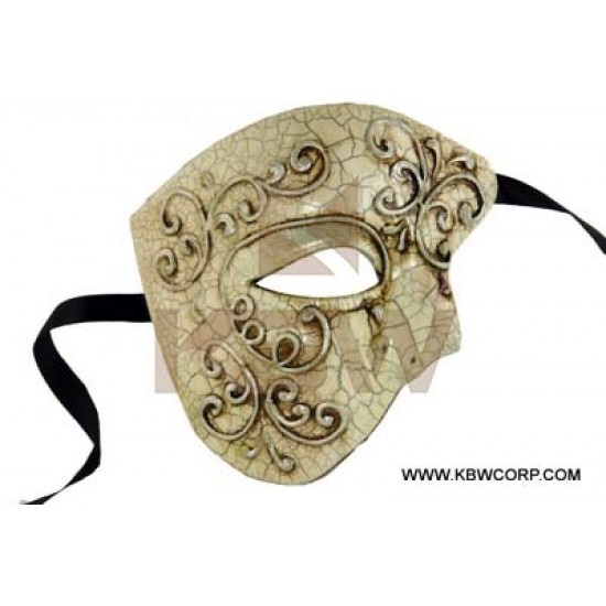 Silver Baroque Phantom Half Mask Silver Baroque Phantom Half Mask