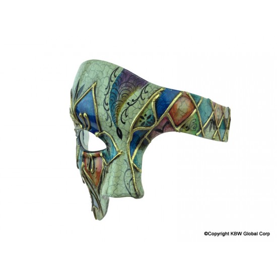 Blue Ornate Venetian Mask