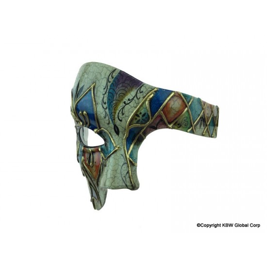 Blue Ornate Venetian Mask