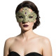 Gold Elegant Lace Mask with Gems