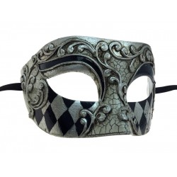 Silver & Black Venetian Mask Silver & Black Venetian Mask