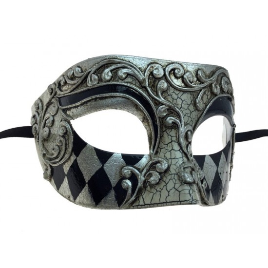 Silver & Black Venetian Mask Silver & Black Venetian Mask