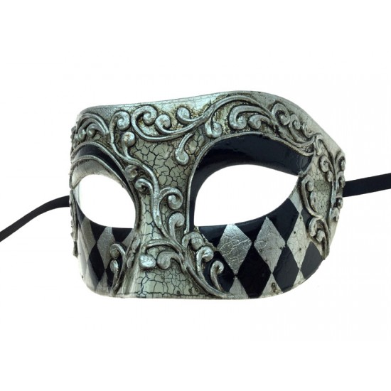 Silver & Black Venetian Mask Silver & Black Venetian Mask