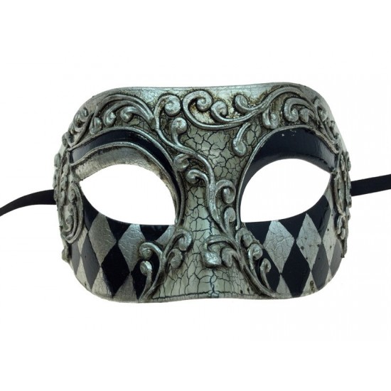 Silver & Black Venetian Mask Silver & Black Venetian Mask