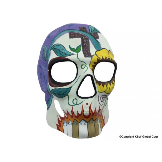 Floral Day of the Dead Skull Mask