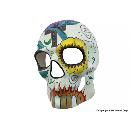 Floral Day of the Dead Skull Mask