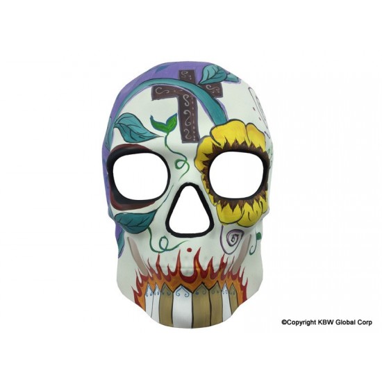 Floral Day of the Dead Skull Mask