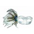 White & Silver Mask with Peacock Feathers