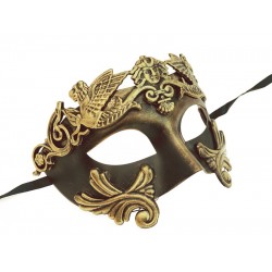 Gold Warrior Venetian Mask
