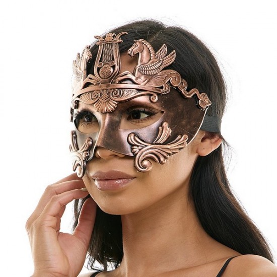 Copper Warrior Venetian Mask