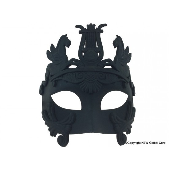 Black Warrior Venetian Mask Black Warrior Venetian Mask