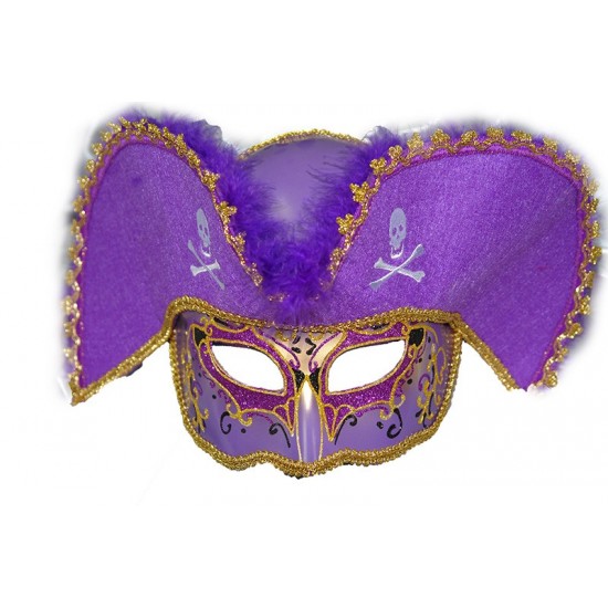 Purple Pirate Mask Purple Pirate Mask