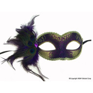 Purple Feather Mask