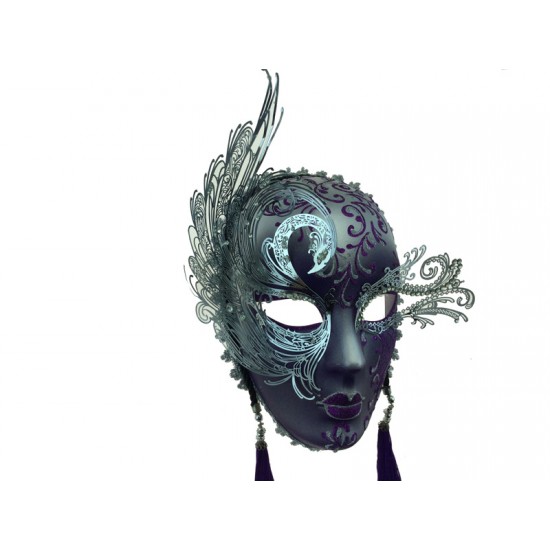 Purple & Silver Mask