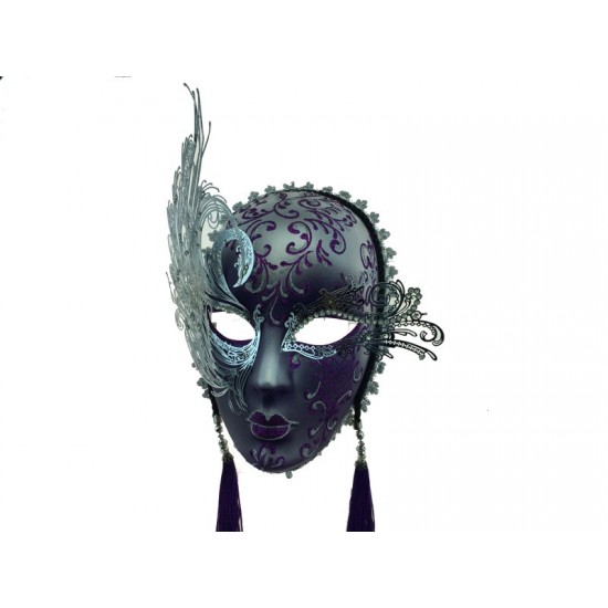 Purple & Silver Mask