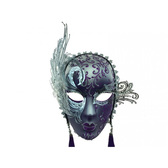 Purple & Silver Mask