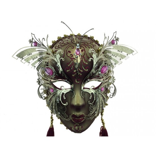 Pink & Gold Butterfly Mask