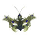 Gold & Blue Butterfly Half Face Mask